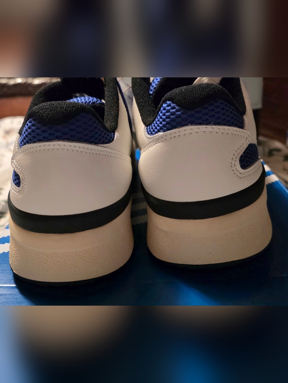 Adidas Forum 2000 Sneakers - Blue/White/Black W/ Extra Laces. - Picture 3 of 8